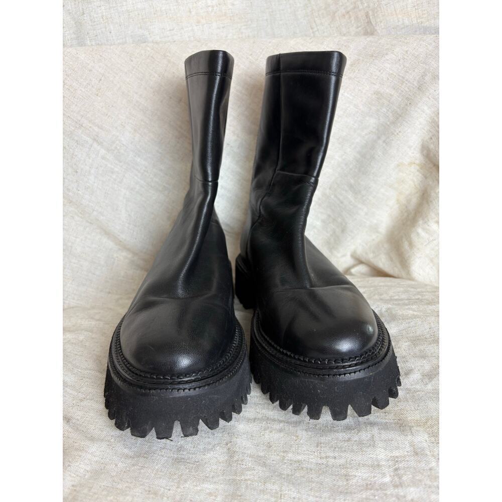 Anthropologie Seychelles Black Platform Chunky Boots Sz. 8.5 - Picture 2 of 7